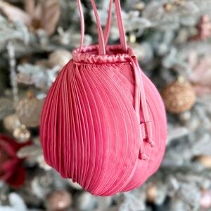 Rare Valentino Garavani Silk Pleated Evening Bag